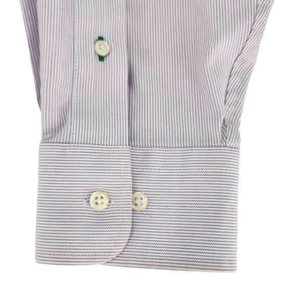 Tommy Hilfiger Shirt Mens Large Lavender Striped Long Sleeve Pocket Button-Down - Picture 3 of 8